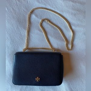 Tory Burch Robinson Convertible Black Shoulder Bag
